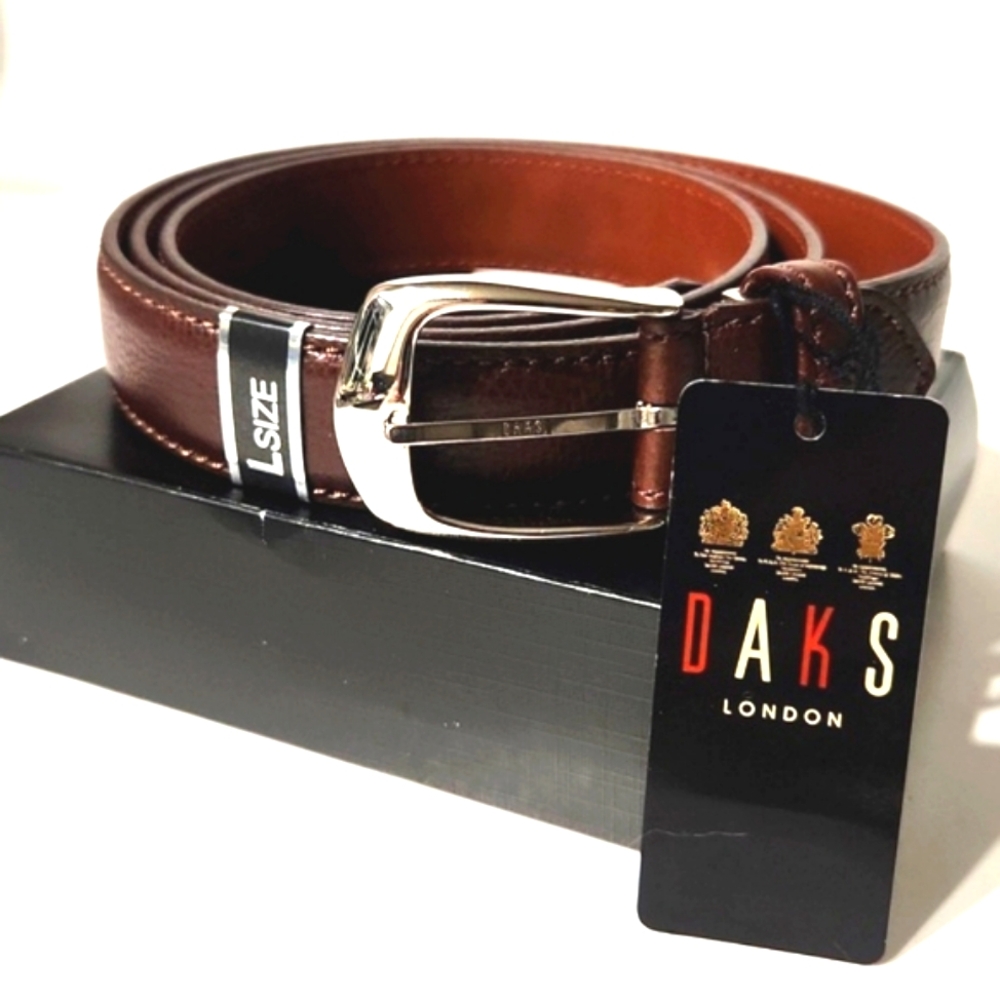 NIB Daks London Men's Leather Belt Size Large
